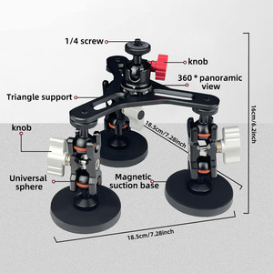 Support de montage de voiture magnétique avec logo personnalisé à <span class=keywords><strong>prix</strong></span> d'usine de haute qualité pour caméras Action <span class=keywords><strong>GoPro</strong></span> - Product Image 3
