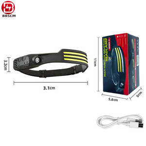 Lampe frontale LED rechargeable rapide USB Type-C avec batterie 18650 et LED XPG.3 blanche, idéale pour le travail, la course, le cyclisme et la spéléologie - Product Image 4
