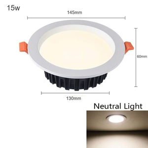 IP65 nhôm SMD <span class=keywords><strong>LED</strong></span> Downlight <span class=keywords><strong>15W</strong></span> 20W 30W cao CRI 90 trong nhà có thể điều chỉnh độ sáng trần mỏng lõm cho dự án - Product Image 3