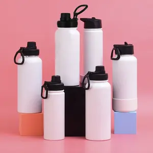 32oz 950ml Water Bottles Stainless Steel Portable Vaccum Sport Sublimation Flask With Lid
