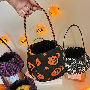 Bolsas de Dulces para Niños de Halloween, Cestas de Calabazas para Fiestas, Decoraciones de Mano para el Festival de los Fantasmas - Product Image 3