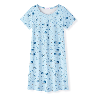Pyjama pour bébé fille, été 2025, pyjama doux et mignon à imprimé de dessin animé, robe de nuit décontractée, vêtements de maison, manches courtes, chemises de nuit pour filles