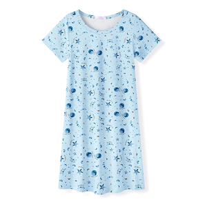 Pigiama Estivo 2025 per <span class=keywords><strong>Bambina</strong></span>, Morbido e Carino con Stampa Cartoon, Abito <span class=keywords><strong>da</strong></span> <span class=keywords><strong>Notte</strong></span> Casual per Casa, Manica Corta - Product Image 2