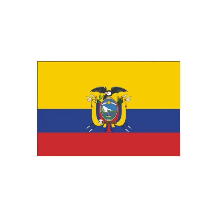 Qualität Ecuador National flagge Kunden spezifische Größen erhältlich 3x5 Ft