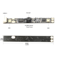 Kostengünstiges 3MP OV3660 IR Laptop USB-Kameramodul 1/5" Objektiv 15fps UVC USB2.0/Mipi Weitwinkel 1080P