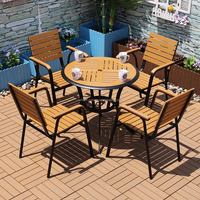 Mobilier de loisirs table de pique-nique ensemble plastique bois extérieur tables et chaises table basse et sièges