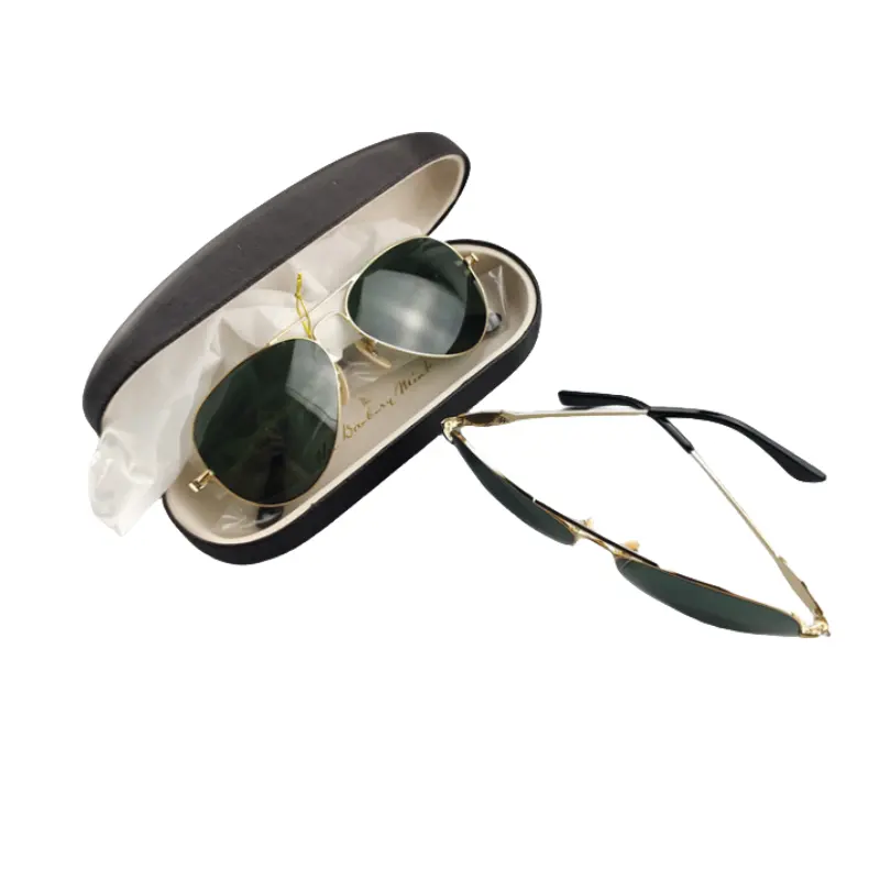 Stock Wholesale Designer Retro Custom Metal Classic Aviation Sunglasses Outdoor Driving Pilot Glasses Top Selling Fall Winter