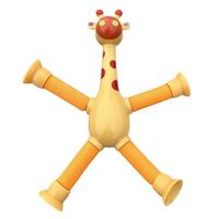 Nouveau jouet transfrontalier en tube extensible en plastique, à formes variables, amusant, éducatif, déformable, anti-stress et extensible pour enfants
