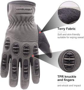 PRISAFETY-guantes de trabajo tácticos para caza, de silicona, para agarre, protección de impacto, mecánicos, para exteriores - Product Image 3