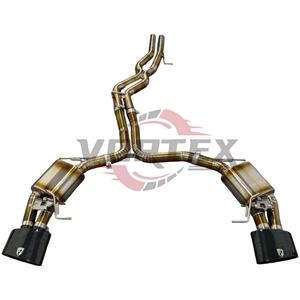 ท่อไอเสีย Vortex Gold Titanium Valvetronic Performance สำหรับ Audi RS6 RS7 C8 4.0T V8 ปี 2016-2025 ระบบเก็บเสียงแบบ Pie-cut Racing Muffler - Product Image 1