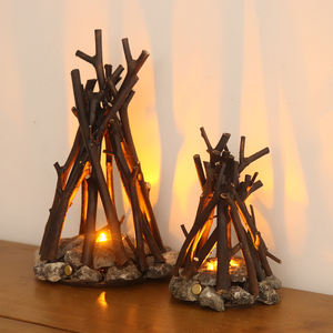 Gradation Batterie Tactile Lampes Base Bois Veilleuse Pierre Led Lampe <span class=keywords><strong>Bougie</strong></span> Lampe Chaude Avec Câble USB - Product Image 3