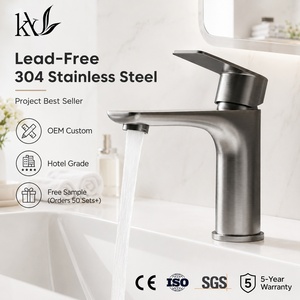 Miscelatore per Lavabo in Acciaio Inox SUS304 Senza Piombo, Rubinetto Professionale per Progetti Alberghieri e Appartamenti, Personalizzabile OEM ODM - Product Image 1