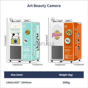 Photomaton à écran tactile incurvé de 27 pouces, style <span class=keywords><strong>journal</strong></span>, compatible avec les appareils photo reflex, <span class=keywords><strong>corps</strong></span> en métal - Product Image 6