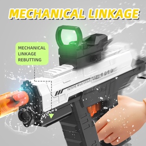 Pistolet à eau électrique Uzi 3 en 1 à double mode, longue portée, automatique, haute qualité, jouet d'été pour enfants en plein air - Product Image 3