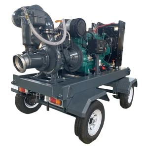 Bomba Agrícola Móvil de Alta Presión con Succión por la Extremidad Superior, Calibre de 200 mm, Motor Autocebante de 22 kW y 39 HP para Riego Agrícola - Product Image 1