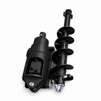 Foreuse hydraulique pour trous de poteaux, accessoire pour excavatrices et chargeuses compactes de 2,5 à 4,5 tonnes