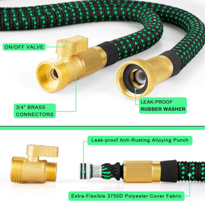 לחץ גבוה חובה כבד ארוכה פלסטיק צינור ספריי זרבובית 50ft 100ft retracable צינור גינה להרחבה-001 - Product Image 3