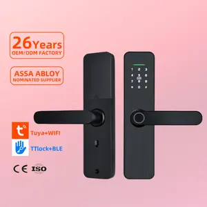 Wholesale Digital Smart Lock For Safe Aluminum Wood Door With Bluetooth/WiFi Connectivity Cloud Data Storage Options