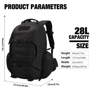 Meilleur noir 20L petit sac à dos de trekking léger ultra-léger imperméable pour hommes et femmes pour continuer - Product Image 3