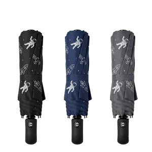 Nuevo Paraguas Automático de Alta Calidad, Resistente al Viento y a la Lluvia, Portátil, con Diseño de Astronauta, para Negocios - Product Image 1