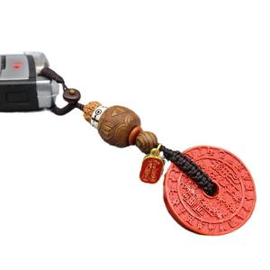 Pendentif de pièce de monnaie de fleur de fantôme de montagne de sable rouge lanière tissée à la main <span class=keywords><strong>mots</strong></span> vrais à six caractères cadeaux de nouveauté d'année de vie pour hommes et femmes - Product Image 5