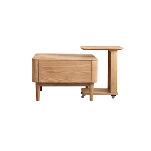 Aoga Furniture Solid Wood <b>Coffee</b> <b>Table</b> Ash Wood 1 Drawer Movable Living Room <b>Small</b> Apartment Use - Product Image 2