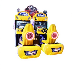 เครื่องเกมแข่งรถแบบหยอดเหรียญ 2 ผู้เล่น จอ LCD 32 นิ้ว เครื่องจำลองการแข่งรถในร่ม เครื่องเกมหยอดเหรียญแบบอาร์เคด - Product Image 1