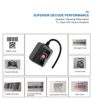 Module de numérisation de code MRZ de passeport EDOO F51-35, machine de visa en libre-service, scanner fixe, scanner de code QR