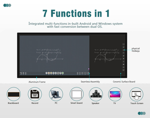 กระดานอัจฉริยะ EIBOARD ขนาด <span class=keywords><strong>65</strong></span> นิ้ว นาโนไวท์บอร์ดแบบอินเทอร์แอคทีฟ 4K LED IR แม่เหล็ก สำหรับเด็ก วาลดอร์ฟ ศิลปะ ดนตรี การเรียนรู้ และงานประดิษฐ์ - Product Image 3