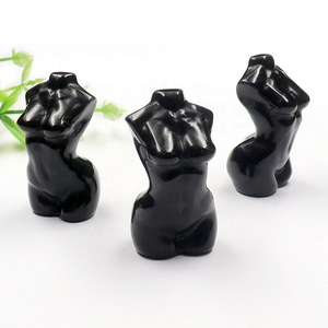 천연 크리스탈 조각 여성 몸 조각 치유 돌 여신 입상 가정 장식 도매 차크라 에너지 선물 - Product Image 4