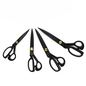 Sewing scissors Multi-purpose household scissors Tailor cut large thick scissors Black carbon steel clothing scissors