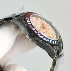 Reloj Mecánico para Hombre de Acero Inoxidable Negro Hecho de Acero Inoxidable 904L 4130 con Movimiento Mecánico Ultrafino - Product Image 4