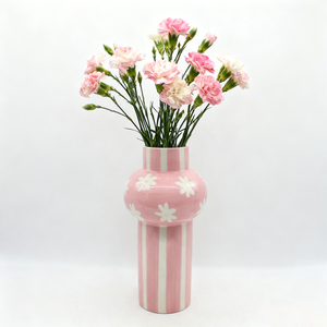 แจกันดอกไม้เซรามิกโบฮีเมียน-ของตกแต่งศิลปะทำมือที่ไม่เหมือนใครสำหรับห้องนั่งเล่น - Product Image 4