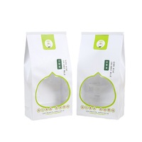 Prix d'usine Emballage Fond Carré Pain Pâtisserie Sac À Emporter PLA Papier Kraft Conteneur Alimentaire À Emporter Sacs