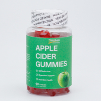 Nouvel Arrivage OEM Étiquette Privée Gummies Détox Vinaigre de Cidre de Pomme Vegan Sans Sucre pour Ventre Plat