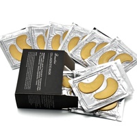 Adesivo de Hidrogel Antirrugas Personalizado, Adesivo de Colágeno, Gel para Olhos, Dourado 24k, Atacado