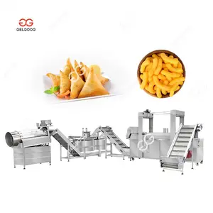 Boekweit Chips Pellet Friteuse Varkensvlees Huid Corn Pop Frituren Pulsen Gepofte Snacks Making Machine
