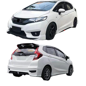 Kit Carrozzeria per Honda Fit Jazz Stile <span class=keywords><strong>Mugen</strong></span> 2014-2017 Labbro Anteriore/Posteriore Minigonne Laterali in Plastica ABS Paraurti Auto Parti Auto - Product Image 4