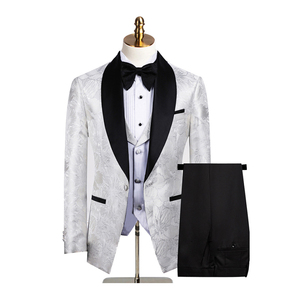 <span class=keywords><strong>Traje</strong></span> de negocios de Jacquard de tres piezas para <span class=keywords><strong>hombre</strong></span>, de talla grande, transpirable, antiarrugas, impermeable, europeo, americano, transfronterizo - Product Image 5