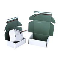 Emballage de transport personnalisé, emballage en carton ondulé, boîte d'expédition, t-shirt pour homme, couleur marron, boîtes d'emballage