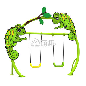 Moetry Thiết Kế Sáng Tạo 2 Chỗ Ngồi Động Vật Hình Sân Chơi Đu Cho Các Trường Học Vườn Nhà Sử Dụng-Trẻ Em Chơi Khu Vực Mẫu Giáo Công Viên Sở Thú - Product Image 1