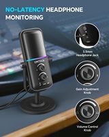 Microphone à condensateur CMTECK XM600 USB/Type-C, réduction de bruit, directivité cardioïde omnidirectionnelle, 3 modes sonores pour l'enregistrement