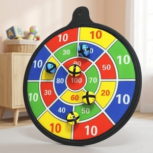 Toddler Friendly Dartboard Safe Flying <b>Disc</b> Game Magnet <b>Plastic</b> Fabric Lightweight - Product Image 1