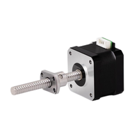 Motor Stepper Hybrid Kaifull NEMA 17 1.8 Derajat 26N.cm 1.5A 2-Fase Poros 8mm Ball Screw Lead 2mm Stroke 102mm Nut Stopper 3D