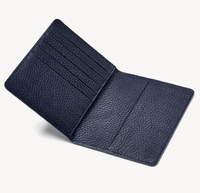 RFID bloquant le porte-passeport en cuir de galets, couverture de passeport de voyage vierge de luxe de styliste, couverture de passeport imprimée personnalisée