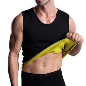 ホットボディシェイパータンクトップウルトラサウナスーツウエストトレーナーネオプレンスリミングベスト男性用 - Product Image 2