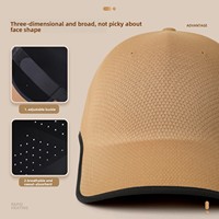 Casquette de baseball monopièce unisexe, couleur unie, respirante, séchage rapide, sans couture, en PVC, 6 panneaux, pour l'extérieur, best-seller transfrontalier