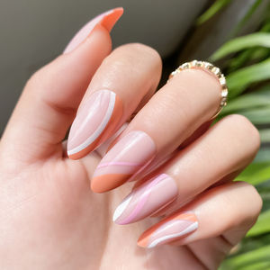 Gran oferta 2023, prensa falsa en las uñas, atractivas uñas artificiales UV desnudas <span class=keywords><strong>para</strong></span> juegos de maquillaje, pegatinas con <span class=keywords><strong>Kit</strong></span> de pegamento - Product Image 2