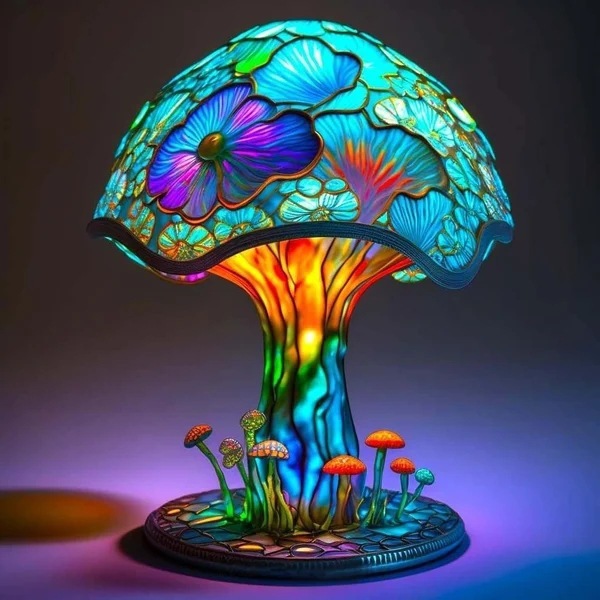 ANYWAY Resin 3D Animal Fantasy Figurine Night Light Eco-friendly Decorative Holiday Decoration Gift for Bedroom Magical