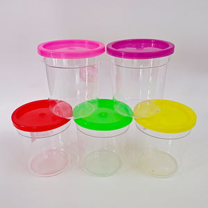 Pequeña pecera de plástico ecológica para acuario, rectángulo, Mini copa de pez <span class=keywords><strong>Betta</strong></span> con tapa, caja de embalaje - Product Image 3